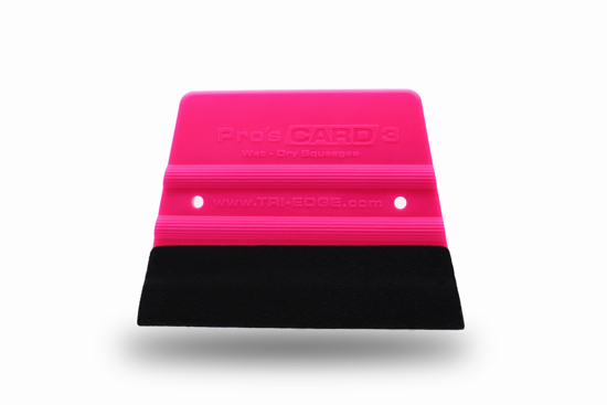 Pro's Card 3 Fluorescent Pink Double Suede Buffer