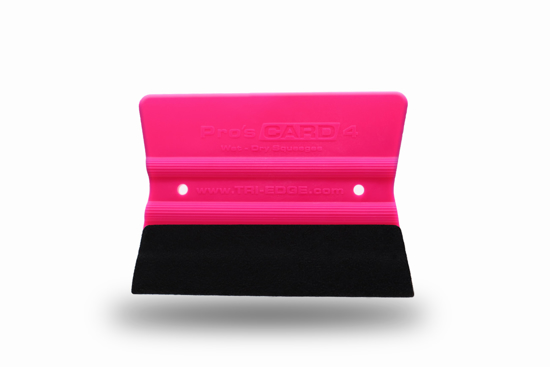 Pro's Card 4 Fluorescent Pink Double Suede Buffer